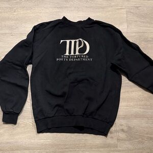 Taylor Swift Black Crewneck Sweater with Graphic